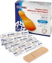 Bandages de tela flexibles - Bandas adhesivas de tejidos flexibles Bandas de punta y tubos para el cuidado de los dedos y para proteger las heridas de la infección - (100 caja contable)