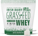 AGN Roots Grass Fed Whey Protein Powder Isolate - Unflavored - Unsweetened - Certified Entire Life On Pasture - A Greener World - ASPCA Lista de marcas registradas - Reportd-Sport - 3lbs