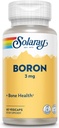 Solaray Boron Citrate 3mg ← Herb Base ← Huesos saludables, Función cerebral &amp; Soporte conjunto ← Absorción mejorada  60 VegCaps