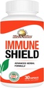 Immune Shield with Herbal Blend Plus Vitamin C, Zinc, Quercetin, and More for Healthy Immune System Support Boost 30 Day Supply