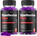 rize labs (Pack of 2 Size Revive Plus Gummies, All-Natural Supplement for Men, Premium Male Formula for Active &amp; Healthy Lifestyle, Size Revive+ Performance Support (120 Gummies)