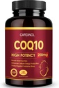 CoQ10 200mg Softgels con PQQ & Omega 3, máxima absorción Coenzima Q10, potente antioxidante para la salud del corazón y la energía, 120 Conde, 4 Month Supply, non-GMO