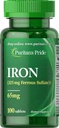Puritans Pride Iron Ferrous Sulfate 65 Mg Tablets, 100 Conde