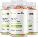 (3 Pack) Super Health Hemp Gummies - Fórmula Oficial - Super Health Gummies Extra Strength with 25mg Por Gummy and 1500mg per Bottle, Assorted Flavors Gummies Maximum Strength New 2023 (180 Gummies)