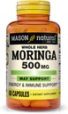 MASON NATURAL Moringa 500 mg - Supports Energy Metabolism and Inflammatory Response, Antioxidant Immune Support Herbal Suplemento, 60 cápsulas