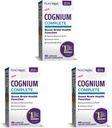 Natrol Cognium Complete, Brain Health Suplemento dietético, mejora la memoria y la claridad, sin medicamentos, 100 mg, 60 cápsulas (Pack of 3)