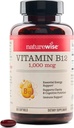 NatureWise Vitamina B12 1000 mcg - Suplemento dietético para apoyar el metabolismo energético, la claridad mental, la salud del sistema nervioso - fácil de cambiar, soy &amp; libre de gluten, no Gluten - 360 Conde[1-Año de suministro]