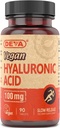 DEVA Nutrición Ácido Hialurónico Vegano 100 mg - No GMO " No hemolítica - 90 Tabletas, 1-Pack