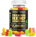 Ganchos de cáñamo avanzados Extra Strength - High Potency Hemp Gummy para adultos Relajación - Natural, Orgánica, Azúcar Gratis, Vegan, Frutas Edibles - 60 Conde, 2 meses de suministro
