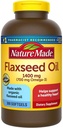 Nature Made Organic Flaxseed Oil 1400 mg Omega-3 700 mg 300 Softgels
