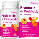 Probióticos vaginales, 70 Probióticos CFU de Billones para Mujeres, 13-en-1 Mujeres Probióticos " Prebióticos orgánicos para Vaginal, orina, pH Balance, Immune, Gut " Digestivo, Salud de Bloating - 2 meses Suministro