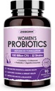 ZEBORA Probióticos para Mujeres Salud Digestiva con Enzimas " Prebióticos 100 Billones CFUs habit Vaginal Probiotics with D Mannose " Cranberry ¦ Urinary Tract Health  Immune Support, 90 cápsulas