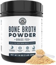 16oz Brote de hueso Protein Powder de carne de grano - Unflavored, Single Ingredient - Rich in Collagen, Glucosamine, Gelatin, Paleo Protein Powder, Gut-Friendly, Non-GMO Ingredients, Dairy-Free Protein
