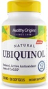Orígenes saludables Ubiquinol (formulario activo de CoQ10), 200 mg - Suplementos de Ubiquinol para la salud del corazón " Apoyo antioxidante - Suplemento no Gluten-Free " , 30 Softgels