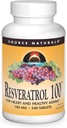 Fuente Natural Resveratrol 100, para el envejecimiento cardíaco y saludable* -100mg 240 Tabletas