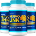 (3 Pack) NervoLink – Daily Support Capsules with a Balanced Formula for Focus, Alertness, and Everyday Sharpness, Easy-to-Take Pills for Daily Wellness (180 cápsulas)