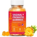UniVitaSion Vaginal Probiotics Gummies for Women, 50 Billion CFUs - PH Balance, Odor Vaginal, Vaginal Flora, Tratamiento de Infección por Levadura para Mujeres, Vitamina C para Salud Inmuna, Hawai Pineapple Flavor