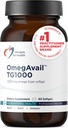 Diseños para OmegAvail TG1000 - TG (Triglyceride) Suplemento de aceite de pescado con EPA/DHA - Altamente concentrado 1000mg Omega-3 Per Softgel - Natural Lemon Flavor + No Fishy Aftertaste (60 Softgels)