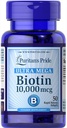 Puritan's Pride Ultra Mega Biotin 10000 Mcg 50 Count