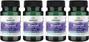 Swanson Boron de Albion - Boroganic Glycine Suplemento Apoyo a la Salud Conjunta &amp; Bone Health - High Absorption Formula May Support Global Balance - (60 cápsulas, 6 mg cada uno) (4 Pack)