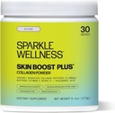 Sparkle Wellness VERISOL Bioactive Hydrolyzed Collagen Peptides  Collagen Powder Suplemento con Vitamina C ' Hyaluronic Acid for Hair, Skin y Nail Health ← Skin Boost Plus (No Flavor) [30-Serves]