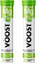 VOOST, Magnesio, apoya la salud ósea y la salud muscular, la bebida de vitamina efervescente Tablet, No azúcar + calorie baja Suplemento de vitamina Blend, sabor de limón, 40 cuenta
