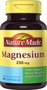Nature Made Magnesio 250mg Suplemento dietético Softgels líquidos, 90 TC (Pack of 3)