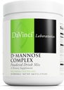 Complejo D-Mannose de laboratorios DAVINCI - Powder Drink Mix Supports Immune System &amp; Urinary Tract Health* - Ayuda de salud de la vejiga con calcio, Polvo de jugo de arándano " Fibra prebiótica* - 30 Servings (168,57 g)