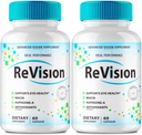 IDEAL PERFORMANCE (2 Pack) Revision Eye Supplement Pills Advanced Vision 2.0 Eye Care Complex Vitamin Capsules Pro (120 cápsulas)