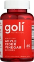Goli Nutrition World's First Apple Cider Vinegar Gummies 60 Conde, 60 Conde