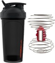 HidraCup Power Shaker w / Weighted Whisk, 28oz - Mezcla más rápida, menos sacudiendo requerido, sacudidas de proteína libre de bulto, Shaker Cup (Polypropylene, Negro)