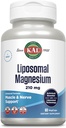 KAL Liposomal Magnesium Oxide 210 mg Alta Absorción, Tecnología Liposomal, Esenciales Muscle Support, Fórmula Avanzada, Capsules Vegan, Gluten Free, No Soy, 60 Servings
