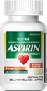 HealthA2Z® Aspirin 81 mg  Low Strength ← Enteric Coated ← Resistente contra el dolor de cabeza Reducir el dolor muscular de los dolores menores