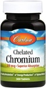 Carlson Chelated Chromium 200 mcg Absorption Superior - Metabolismo saludable Producción de energía y bienestar óptimo - 300 Tablets