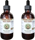 Sagrado extracto líquido libre de alcohol, Orgánica Santa Basil (Ocimum tenuiflorum) Hoja seca Glycerite Hawaii Pharm Natural Herbal Suplemento 2x2 oz