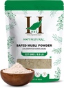100% Natural Wild Cultivated Safed Musli Powder - Chlorphytum Borivillianum 227 GMS / 1/2 LB Libra / 08 Oz - Procesada en la planta registrada de la FDA (un suplemento de salud 100% natural)