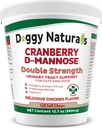 Cranberry D-Mannose for Dogs and Cats Urinary Tract Infection Support Prevents and Eliminates UTI, Bladder Infection Kidney Support 11.4 oz (Doble Strength Soft Chew, 120 Soft Chew)
