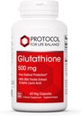 PROTOCOLO PARA LA VIDA BALANCE Glutathione 500mg - Milk Thistle y Alpha-Lipoic Acid - 60 Veg Caps