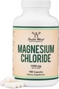 Chloride de magnesio (Cloruro De Magnesio) - 180 cápsulas, 1.000 mg por servidumbre, soporta salud digestiva y bonificación - no GMO y Gluten gratis por suplementos de madera doble