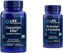 Curcumin Elite Turmeric Extract " N-Acetyl-L-Cysteine (NAC), Immune, Respiratory, Liver Health, NAC 600 mg, Potent antioxidant Support, Free-radicals, Easy to Absorb, 60 cápsulas
