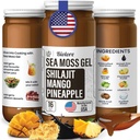 Biolore Wildcrafted Sea Moss Gel with Shilajit - Mango Pineapple 16 oz - Flavored Sea Moss Gel with Essential Vitamins & Trace Minerals - Vegan Superfood - Made in USA, Gluten-Free, No Añadido Sugar