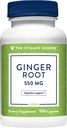 The Vitamin Shoppe Ginger Root 550MG, Whole Herb Supplement That Supports Digestion & Soothing (100 cápsulas)