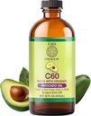 C60 Power - AVO 16-oz.- Organic Avocado Oil, 16 Fl Oz, 99.99% Pure Sublimated Carbon 60, Fullerenes