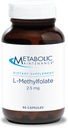 Mantenimiento metabólico L-Methylfolate 2.5 mg - L Methyl Folate, Methylfolate Suplemento para Hombres Mujer, Methylated Vitamin B9 (5-MTHF) para la salud cerebral, el foco y la calma - 30 cápsulas (Pack of 1)