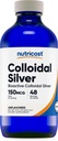 Nutricost Colloidal Silver 8oz - Cobalto Blue Glass Bottles, Bio-Active Colloidal Silver