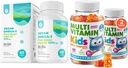 Gummies multivitamínicos para niños y Omega vegano 3 Softgels
