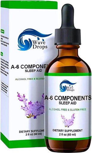 "Sleep Aid Drops Special Formula with Valerian Root, Melatonin, Chamomile, Lavender, Rhodiola Rose, and Vitamin B6 Sleep Support