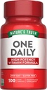 La verdad de la naturaleza One Daily Multivitamin ← 100 Mini Tablets ← para hombres y mujeres