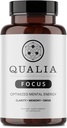 Qualia Focus Brain Booster Suplemento TENIDO Un potente Nootropic diseñado para ofrecer energía mental sostenible, alerta, concentración y memoria TENIDO con Ginkgo Biloba, L-Theanine Plus TENIDO 1 Mes de Suministro