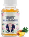 Feminine Balance Gummies, Premium Balance Gummies - Hawaiian Pineapple, Support Women's Health &amp; Wellness, Balanced pH, Improve Immune, Vegan, Gluten-Free